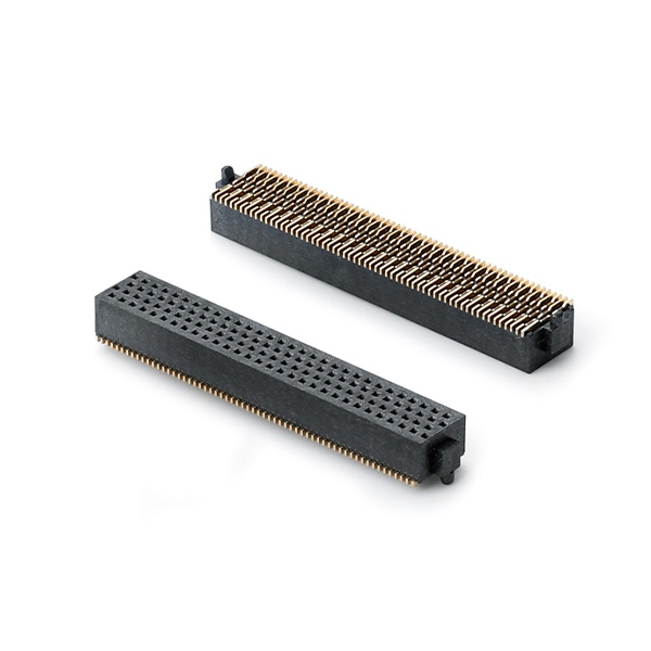 HB12X系列1.27mm间距四排板对板连接器 可堆叠 20-200Pin