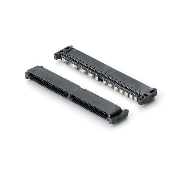 HB32X系列0.8mm间距高速金手指插槽 28Gbps 20-120Pin